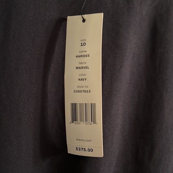 Theory Sleeveless Haridee Navy Dress - Picture 7 of 7